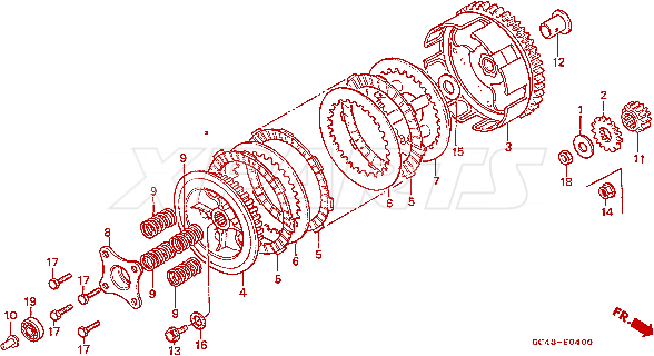 Billede af PLATE CLUTCH PRES