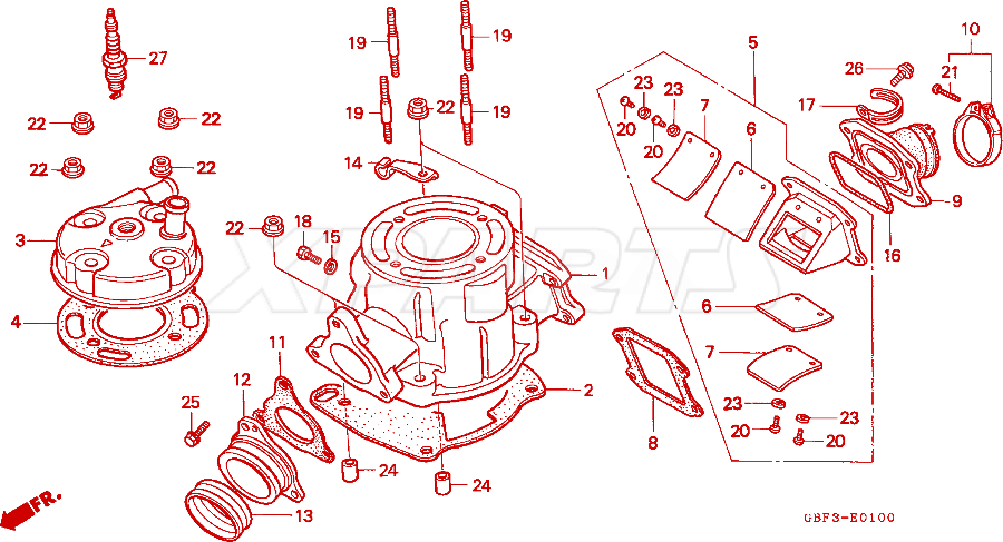 Billede af SEAL,EXHAUST PIPE