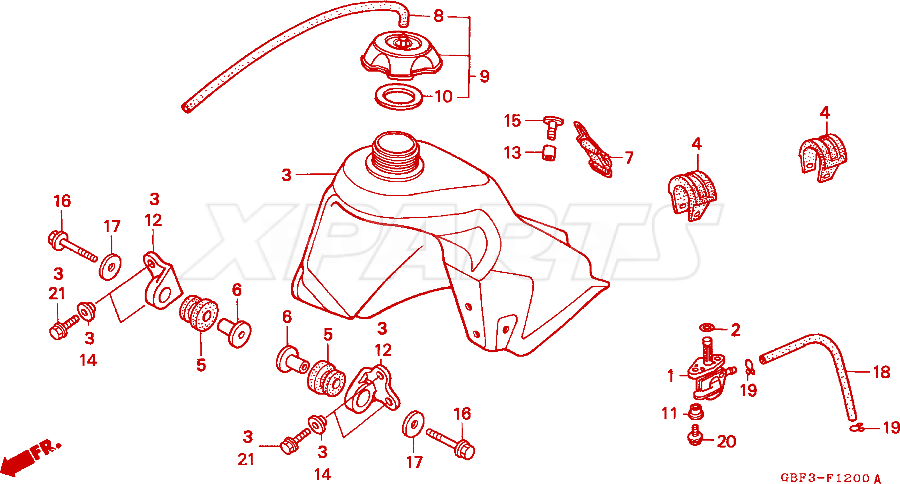 Billede af COLLAR,TANK SET