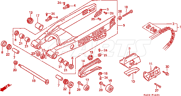 Bild von CAP,RR.FORK PIPE