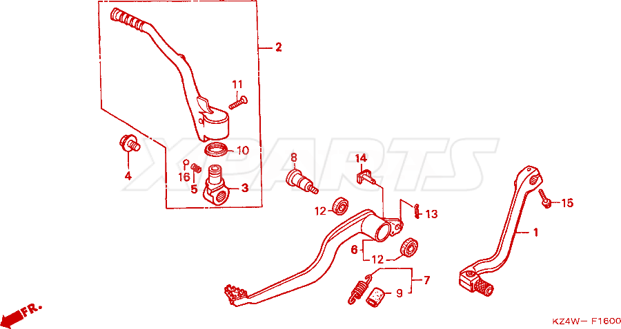 Billede af SPG ASSY,RR BRAKE