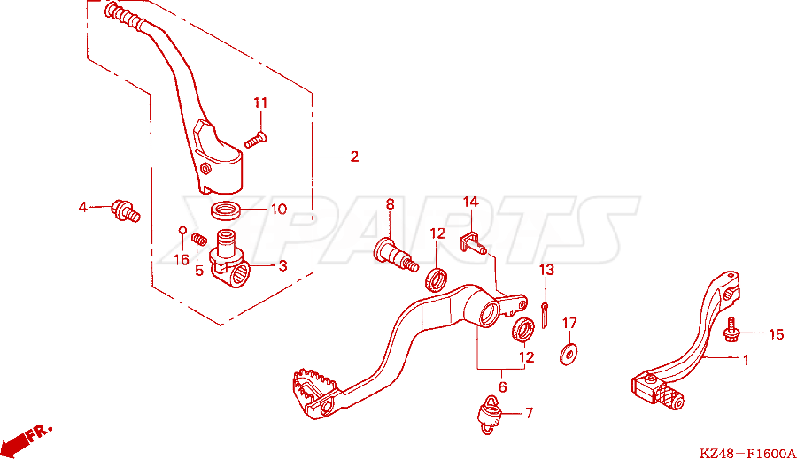 Billede af SHAFT BRAKE PIVOT