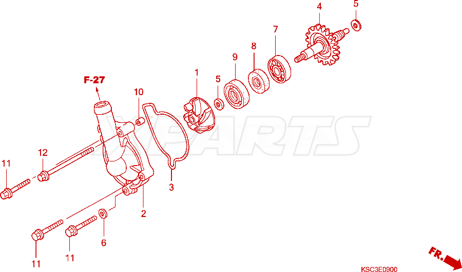 Billede af SEAL,WATER PUMP