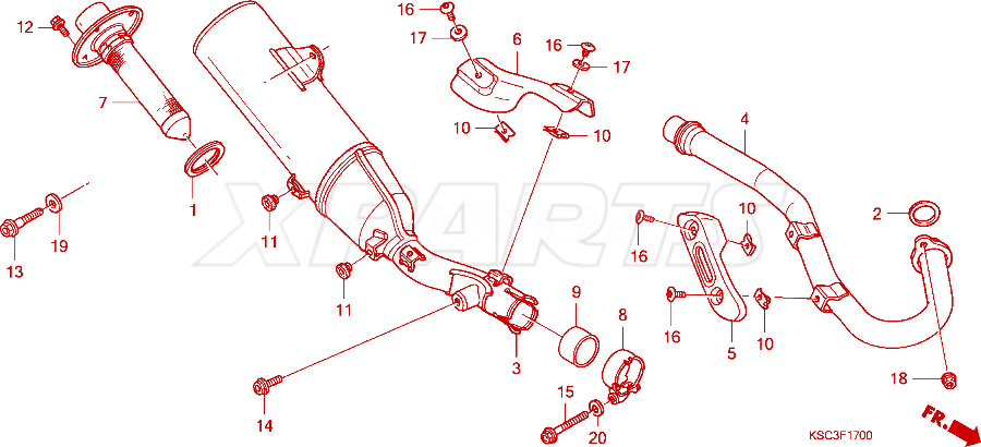 Billede af BOLT,FLANGE,6X10