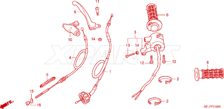 Billede af LEVER,R.STRG.HAND