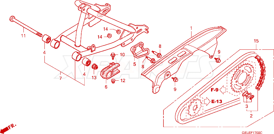 Billede af CASE,DRIVE CHAIN