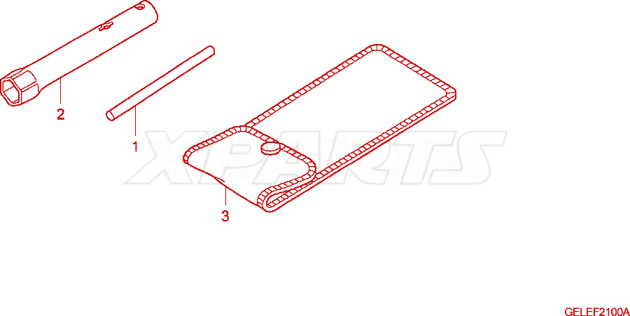 Billede af BAR,PLUG WRENCH
