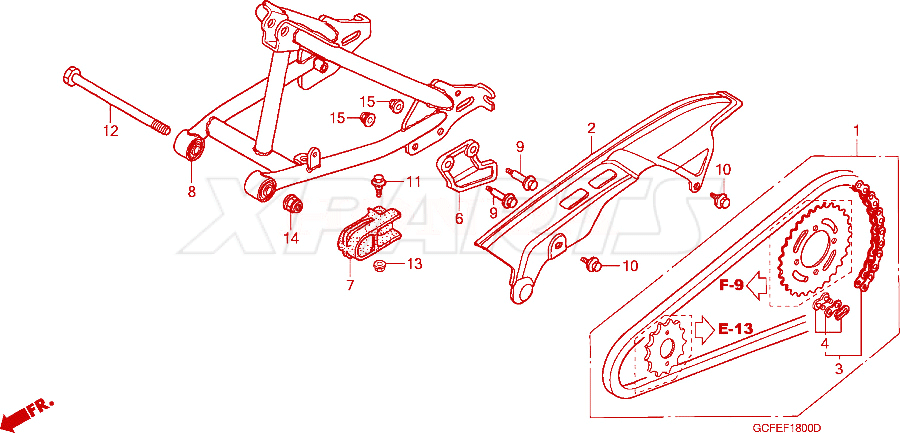 Billede af CASE,DRIVE CHAIN
