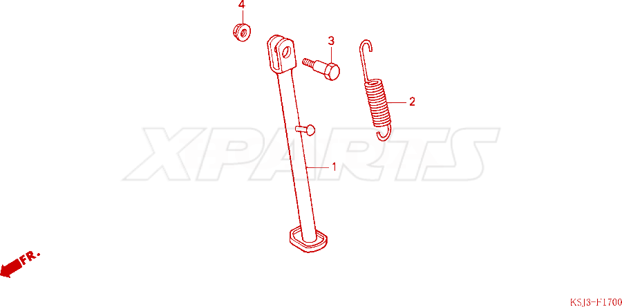 Billede af SCREW,SIDE STAND