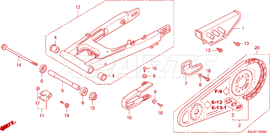 Billede af CASE,DRIVE CHAIN