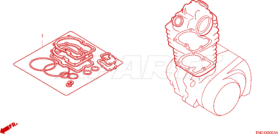 Billede af GASKET,CYLINDER H