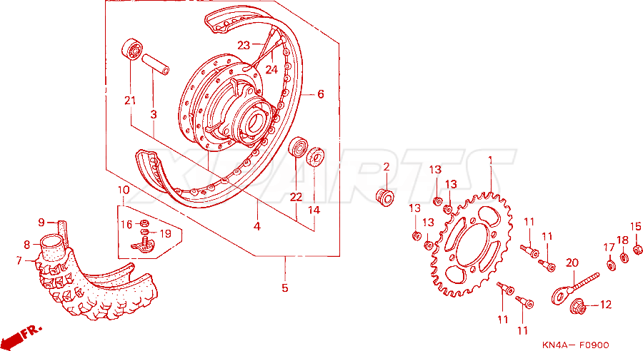 Billede af SPOKE SET,B10X148