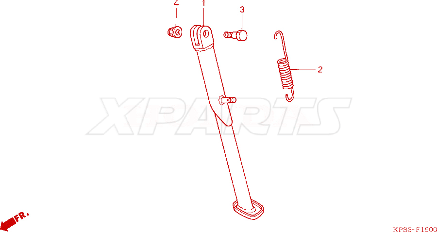 Billede af SPRING,SIDE STAND