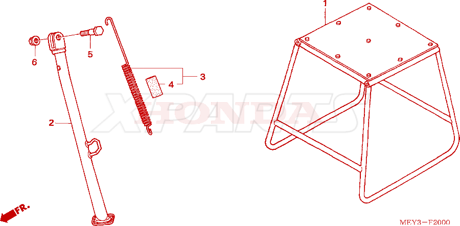 Billede af BOLT,SIDE STAND P