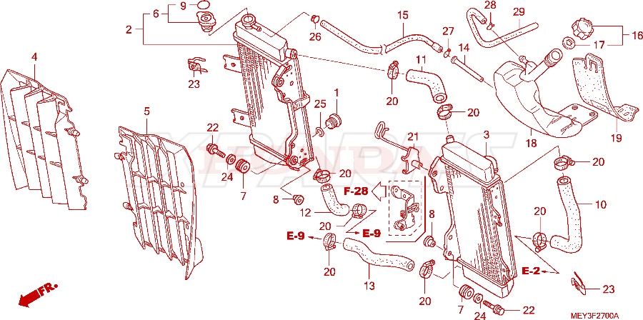 Billede af GRILL,RADIATOR L
