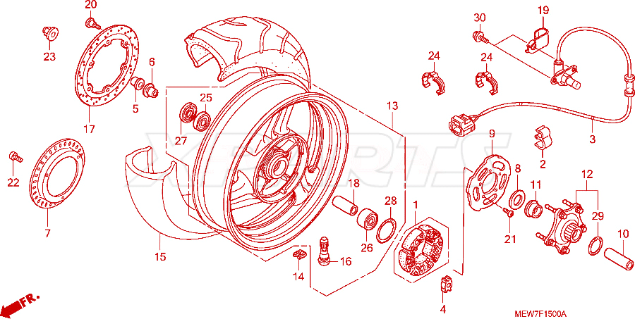 Billede af WASHER,THRUST