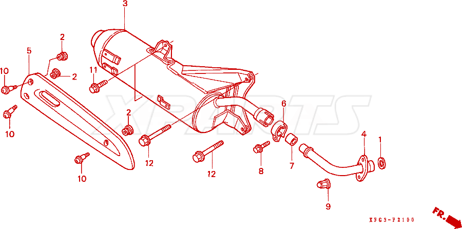 Billede af PACKING,MUFFLER