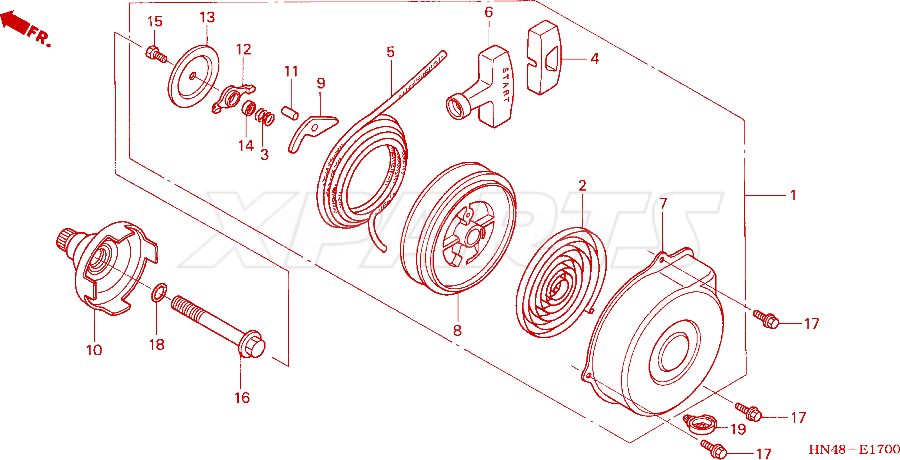 Billede af STARTER ASSY,RECO