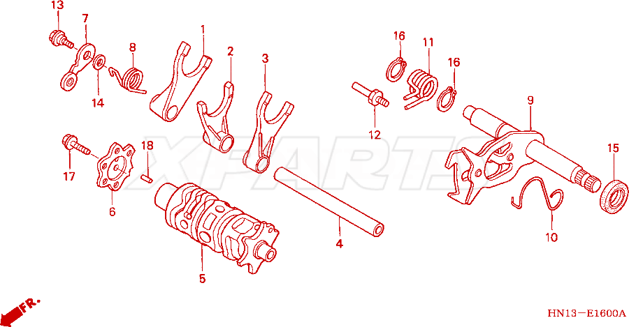 Billede af SPINDLE COMP,GEAR