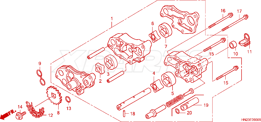 Billede af CHAIN,OIL PUMP DR