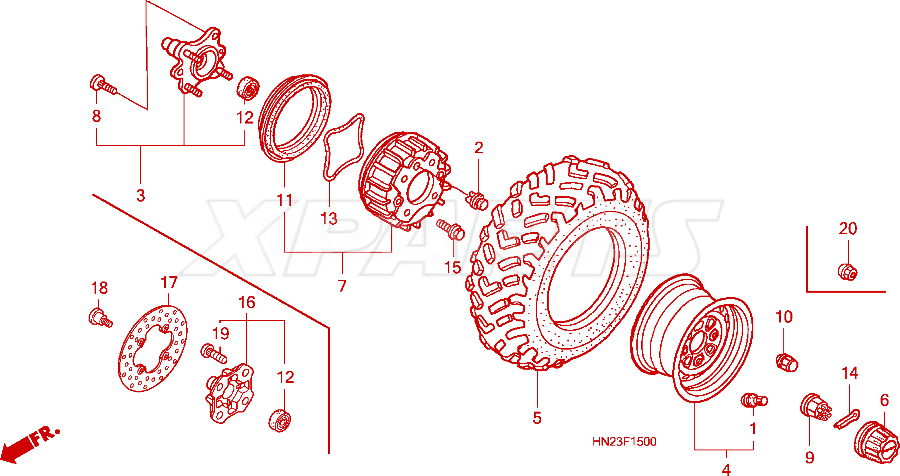 Billede af CAP,WHEEL CENTER