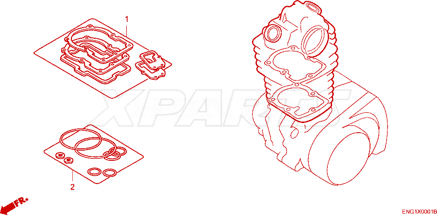 Billede af GASKET,HEAD COVER