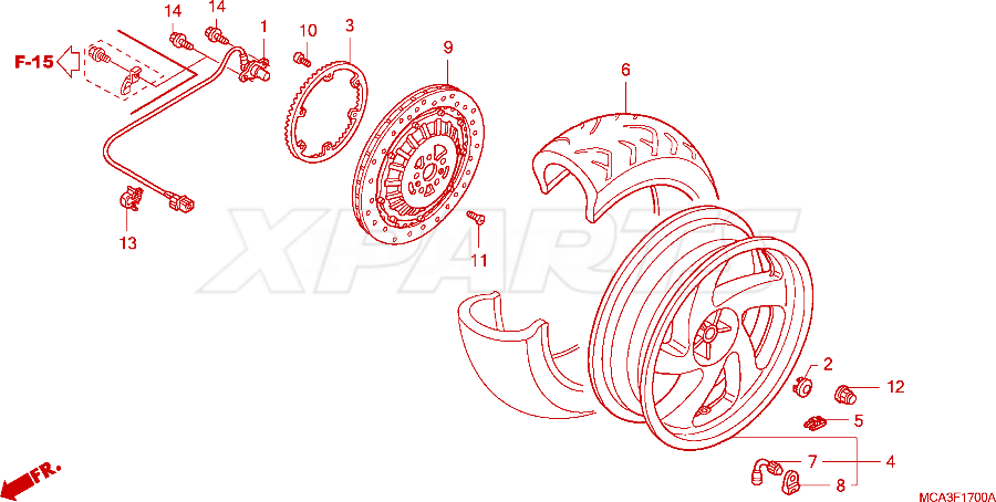 Billede af CAP,RR.AXLE