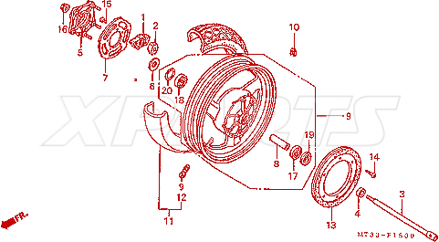Billede af RUB,RR WHEEL DAMP