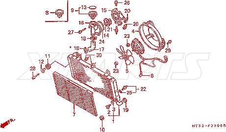 Billede af HOSE,RADIATOR (A)