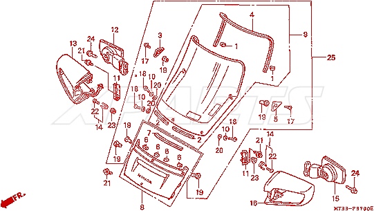Picture of MIRROR ASSY,R BAC