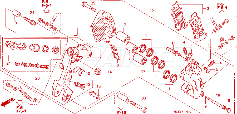 Billede af JOINT SET,BRK ROD