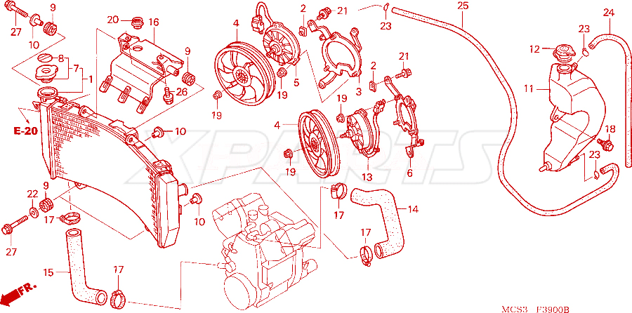 Billede af HOSE,RAD LOWER