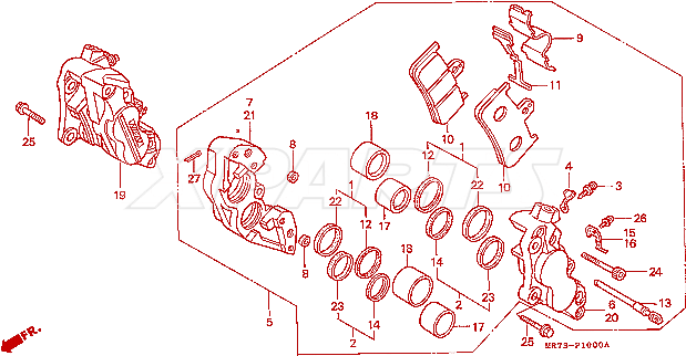 Billede af BOLT,FLANGE,8X25