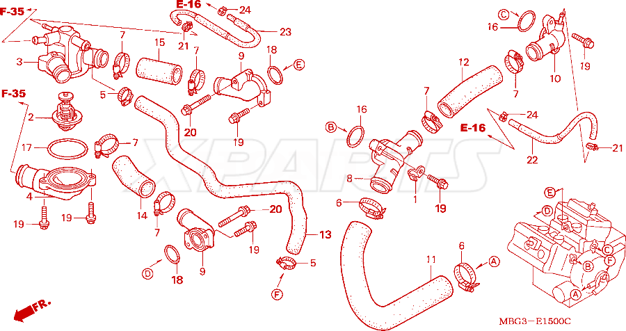 Billede af THERMOSTAT ASSY.