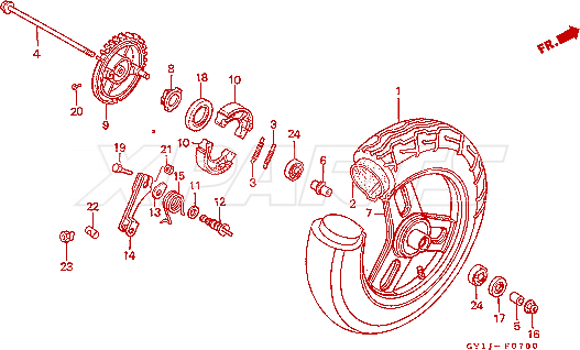 Picture of ARM,FRONT BRAKE