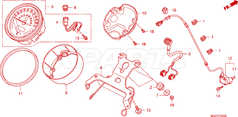 Billede af SPEEDOMETER COVER