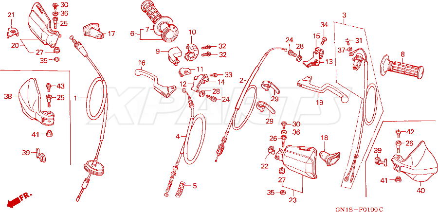 Billede af (17920-GN1-A80) CABLE SET,THROT.