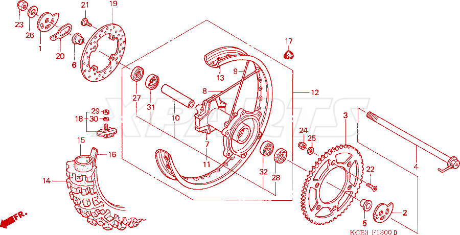 Billede af COLLAR,RR.WHEEL
