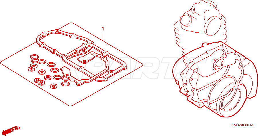 Picture of GASKET,CLUTCH COV