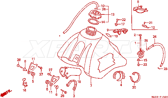 Billede af COCK ASSY,FUEL