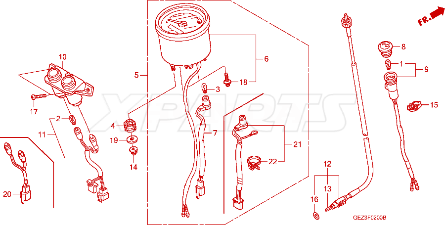 Billede af CABLE ASSY,SPDMT