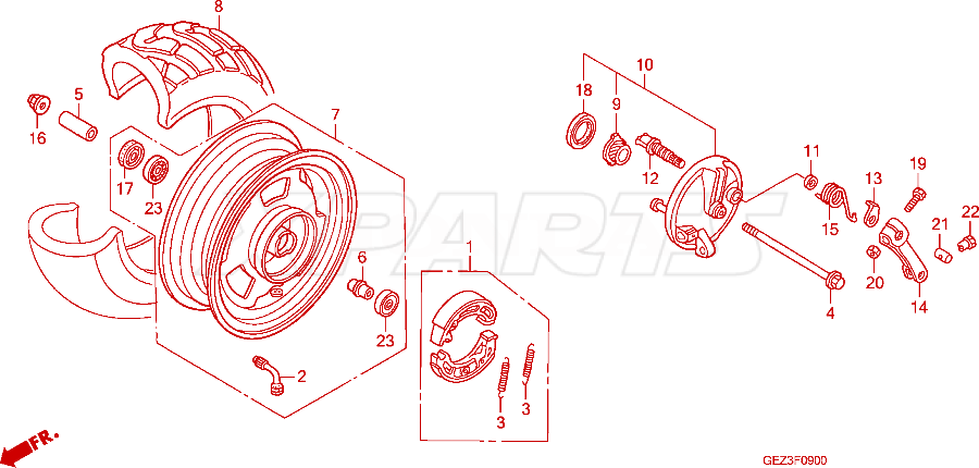Billede af COLLAR,FR WHEEL S
