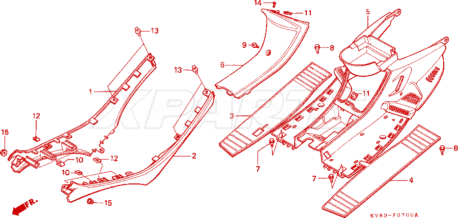 Billede af SCREW,FAIRING SET