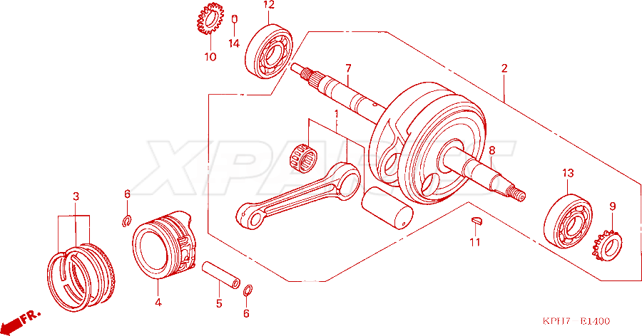 Billede af (13101-KPH-900) PISTON