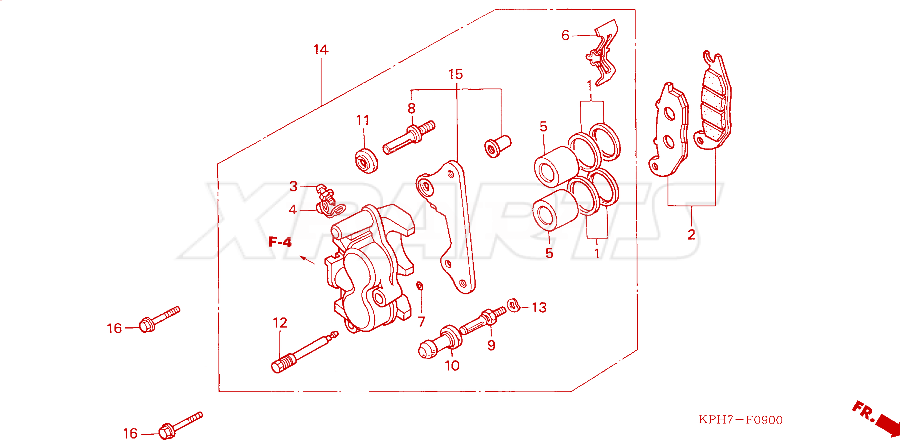 Billede af PAD SET,FR BRAKE
