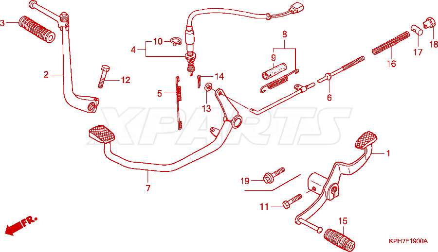 Billede af ARM ASSY,KICK(STA