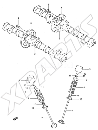 Billede til varegruppe CAM SHAFT - VALVE