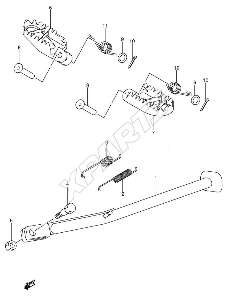 Billede til varegruppe STAND (MODEL Y/ K1/ K2/ K3)REFER TO FIG.34A(H-5) FOR  MODEL K4