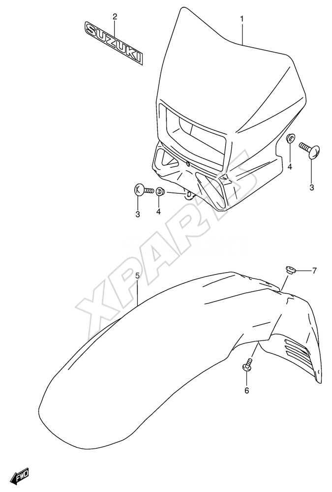 Picture for category HEADLAMP HOUSING (MODEL K4 E24)COLOR : N9J = 30H(WHITE)   YC2(BLUE)