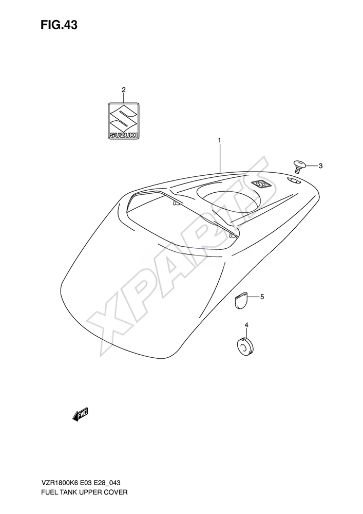 Billede til varegruppe FUEL TANK UPPER COVER